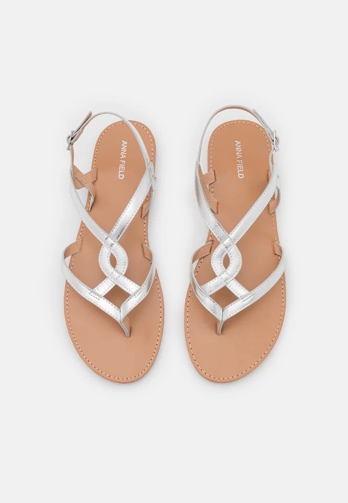 Sandale ANNA FIELD Anna Field T-bar Sandals Argent Femme | MDA-6811275